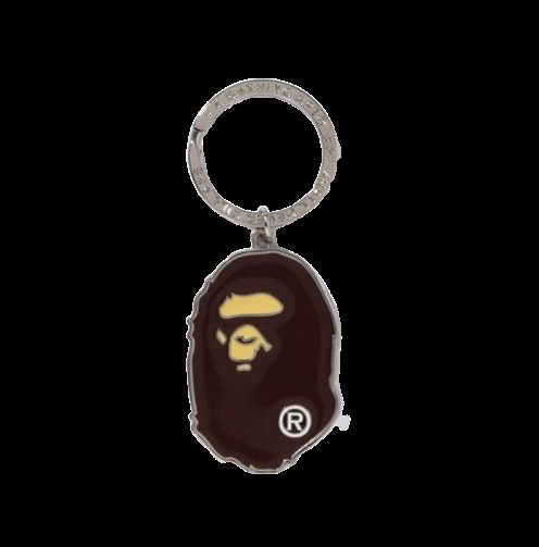 APE HEAD METAL KEYCHAIN